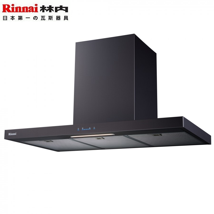 Rinnai 林內 RH-1231(B) 倒T高質感不銹鋼黑色排油煙機 120CM