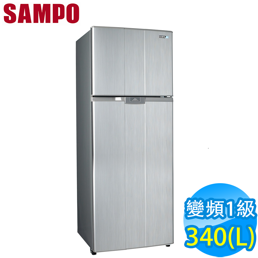 【現金價請看標籤】SAMPO聲寶 SR-B34D(G6) 1級變頻2門電冰箱 340L 星辰灰