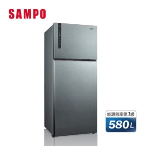 【現金價請看標籤】SAMPO聲寶 SR-B58D-K3 一級能效AIE全平面鋼板系列變頻雙門冰箱580公升