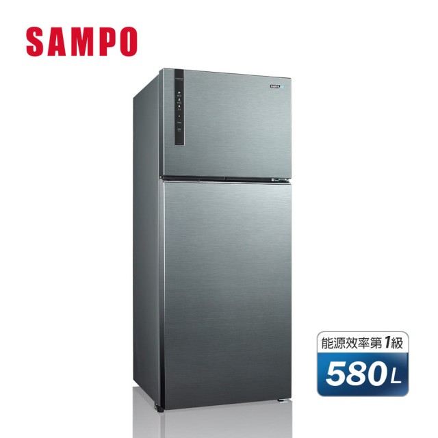 【現金價請看標籤】SAMPO聲寶 SR-B58D-K3 一級能效AIE全平面鋼板系列變頻雙門冰箱580公升