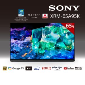 SONY索尼 65吋 XRM-65A95K 日本原裝 QD-OLED 4K HDR 智慧顯示器 電視 含桌上安裝 原廠公司貨