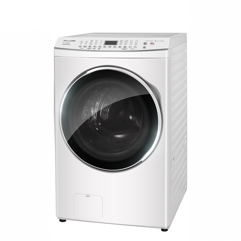 登陸官網送3000元!!Panasonic 國際牌 NA-V190MDH-W 滾筒式溫水洗脫烘 變頻洗衣機17KG W冰鑽白 含基本安裝